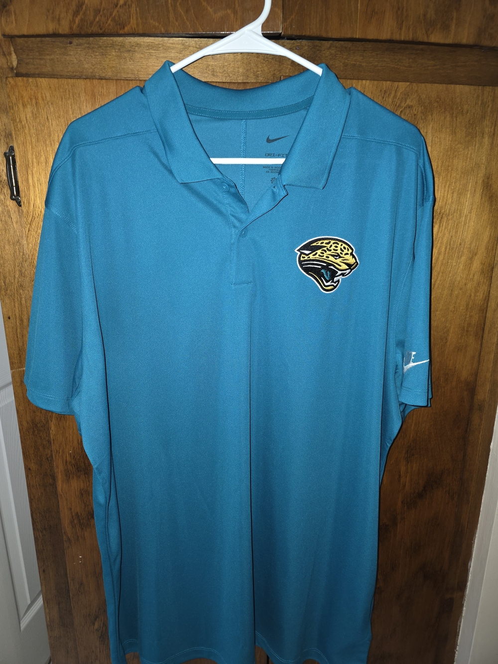 Nike Dri Fit Men’s Jacksonville Jaguars Teal Polo